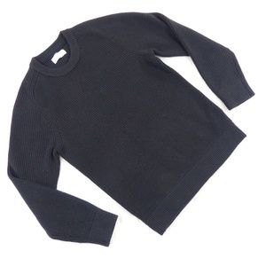 Everlane Black Chunky Rib Knit Sweater